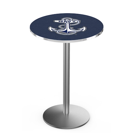 42 Stainless Steel US Naval Academy NAVY Pub Table